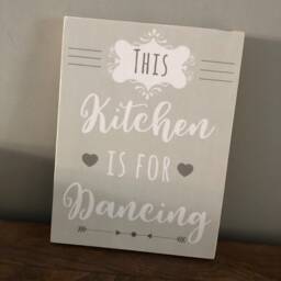 This Kitchen Is For Dancing Wood Print, Decor, Wooden Large Sign - thumbnail 2