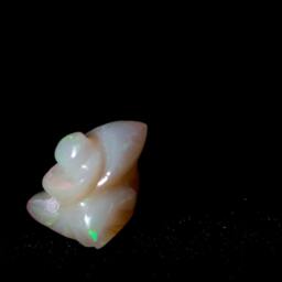 standing Flower Opal Carving -2.92 Cts - thumbnail 3