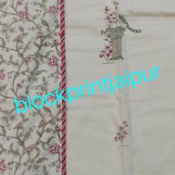 Hand Block Print Cotton Reversible Quilt Dohar, Summer Blanket, Cotton Quilt, King Size Quilt, Blanket & Throws, Cotton Double Bed - thumbnail 2