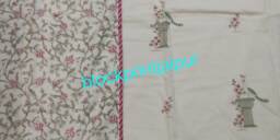 Hand Block Print Cotton Reversible Quilt Dohar, Summer Blanket, Cotton Quilt, King Size Quilt, Blanket & Throws, Cotton Double Bed