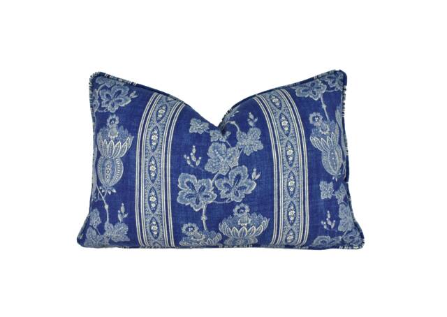 Kate Forman - Maude Blue Self Piped Cushion Cover Pillow Throw Designer Home Decor - image 1