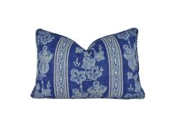Kate Forman - Maude Blue Self Piped Cushion Cover Pillow Throw Designer Home Decor - thumbnail 1