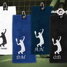 Personalized Embroidered Tennis Towel Microfibre Sports Gift - thumbnail 2