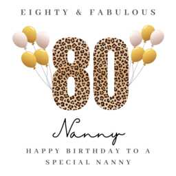 Personalised Nanny 80Th Birthday Candle Gift Cards Hamper Gifts For Her B - thumbnail 4