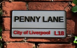 Penny Lane Street Sign Beatles Inspired Retro Wall Plaque 3D Printed Decor Gift - thumbnail 1