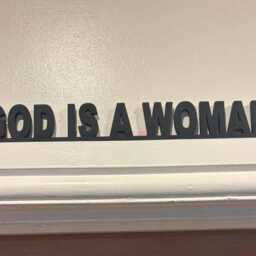 Thank U, Next Acrylic Door Sign. Door Topper A Great Gift Or Decoration For Ariana Grande Fans God Is Woman - thumbnail 2