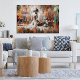 Beautiful Girl Abstract Background, Oil Painting Reproduction Wall Hangings , Home D??cor, Canvas Print Art Framed Or Only - thumbnail 3