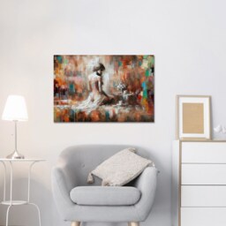 Beautiful Girl Abstract Background, Oil Painting Reproduction Wall Hangings , Home D??cor, Canvas Print Art Framed Or Only - thumbnail 2