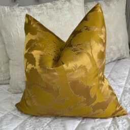 Komako Gold Cushion Cover, Tree Design Pillow Throw Sham For Sofa Or Bed, Livingroom Homewear Accessories - thumbnail 2