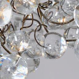 Modern Pendant Light, Island Lighting With Clear Transparent Bubbles - thumbnail 2