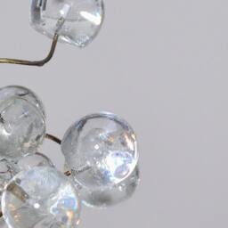 Modern Pendant Light, Island Lighting With Clear Transparent Bubbles - thumbnail 3
