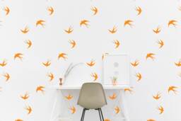 Swallow Wall Decal Kids Room Flying Bird Wall Sticker, Bedroom Pattern Wallpaper Vinyl Decals, Nursery Stickers Home Decor - thumbnail 1