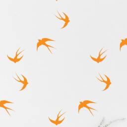 Swallow Wall Decal Kids Room Flying Bird Wall Sticker, Bedroom Pattern Wallpaper Vinyl Decals, Nursery Stickers Home Decor - thumbnail 2