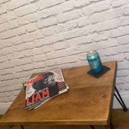 Coffee Table - On Hairpin Legs Industrial Style- Rustic Side - thumbnail 3