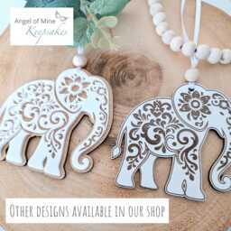 Sisterhood Elephant Gift - Friendship Female Elephants Christmas Ornament Unbreakable Circle Thank You For Being My - thumbnail 3