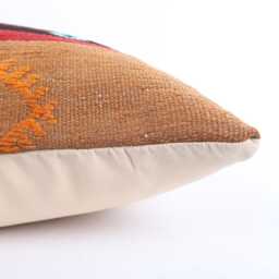16x24 Kilim Pillow Cover Handmade Turkish Wool Lumbar Cushion - thumbnail 4