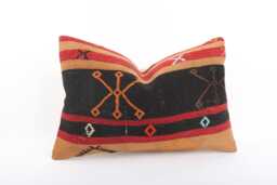 16x24 Kilim Pillow Cover Handmade Turkish Wool Lumbar Cushion