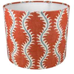 Helter Skelter Handmade Lampshade, Table Ceiling Pendant, Country Lamp Shade, Orange Lampshade - thumbnail 3
