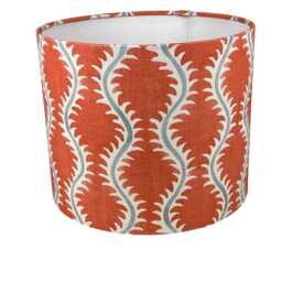 Helter Skelter Handmade Lampshade, Table Ceiling Pendant, Country Lamp Shade, Orange Lampshade - thumbnail 1