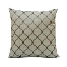 Light Tan Pillow, Throw Pillow Cover, Decorative Cushion Covers, Pillowcase, Cotton Blend Dark Silk Embroidery