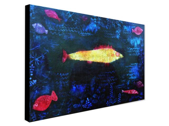Paul Klee Goldfish Print - Abstract Art, Framed Canvas Or Poster - image 1