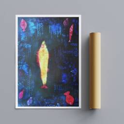 Paul Klee Goldfish Print - Abstract Art, Framed Canvas Or Poster - thumbnail 3