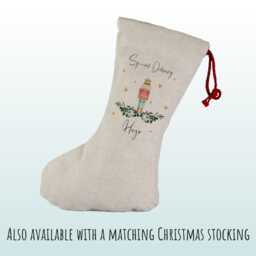 Personalised Large Christmas Sack Xmas Classic Toy Soldier Name Star Stocking Gift Girls Boys Red Drawstring Decoration Sk161 - thumbnail 3