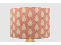 Pale Pink Raindrop Lampshade, Table Floor Lamp/Ceiling Pendant Small Medium Large 15cm 20cm 25cm 30cm 35cm 40cm Fabric Drum Light Shade - thumbnail 1