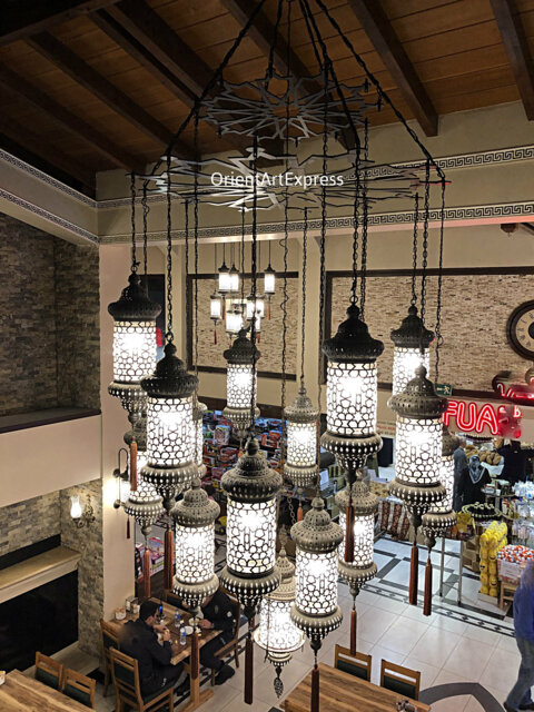 Free Shipping Chandelier, Chandelier Lighting, Foyer Light, Foyer Lamp, Moroccan Turkish - image 1
