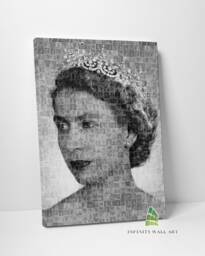 Queen Elizabeth Jubilee Collage Portrait Canvas Art Print Wall Picture Home Decor -E19 - thumbnail 1
