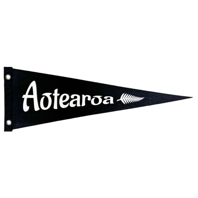 Aotearoa New Zealand Felt Pennant - Vintage Travel Flag - image 1