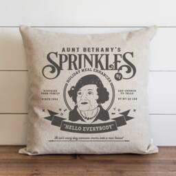 Aunt Bethany 20 X Pillow Cover // Santa Christmas Holiday Winter Throw Gift Accent - thumbnail 1