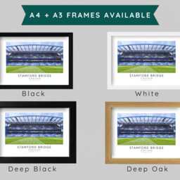 Chelsea Fc Stamford Bridge Art Print - Frame Impressionist Painting Drawing Poster The Blue's Minimalist Gift For Him Decor Dad Son Brother - thumbnail 3