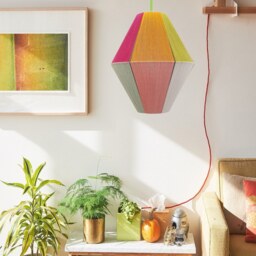 Zante-3800, Handmade Yarn Lamp Shade, Large Woven Bon Lampshade, Pendant Light By Abajur - thumbnail 2