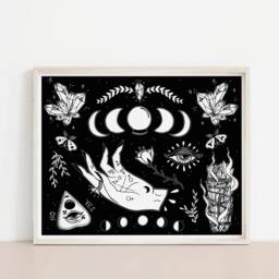 Witchcraft Elements Art Print - thumbnail 1
