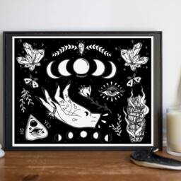Witchcraft Elements Art Print - thumbnail 2