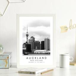 Auckland Sky Tower Print New Zealand Travel Art - thumbnail 3