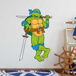 Teenage Mutant Ninja Turtles Wall Sticker - Leo Character Decal Tmnt Art - thumbnail 1