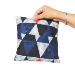 "Printed Cotton Accent Pillow Cover - Throw Pin Cushion Ring Decorative Handmade - Mini -8"" X 8" - thumbnail 2