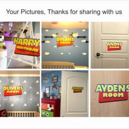Custom Name Sticker - 500mm - Wall Sticker Andy's Room Personalised - thumbnail 4