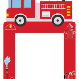 Firefighter Light Switch Surround Sticker Nursery Fast Fire Truck Childrens Decal Wall Art Vinyl Kids Boys Girl Bedroom Room Decor - thumbnail 2