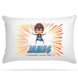 Customised Superhero Kids Pillowcase With 9 Character Option Personalised Novelty Gifts For Girls & Boys Sleepover Party Birthday Decoration - thumbnail 3