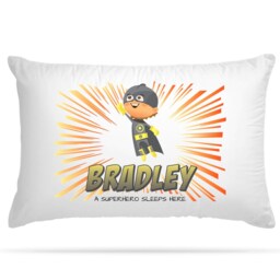 Customised Superhero Kids Pillowcase With 9 Character Option Personalised Novelty Gifts For Girls & Boys Sleepover Party Birthday Decoration - thumbnail 2