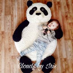 Panda Pool Crochet Pattern - Alize Puffy Yarn, Children's Mat - PDF Pattern - thumbnail 3