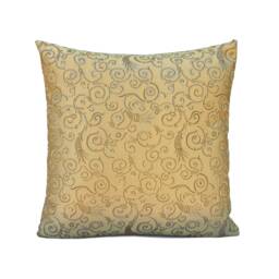 Gold Pillow, Decorative Throw Pillow Cover, Cushion Covers, Boho Pillowcase, Accent Farmhouse Toss Satin Blend Floral