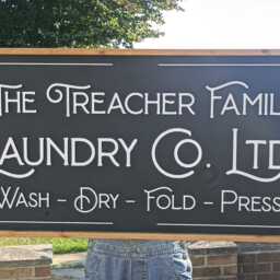 Custom Laundry Room Sign 3D Wooden Lettering, Personalized Family Name - thumbnail 2