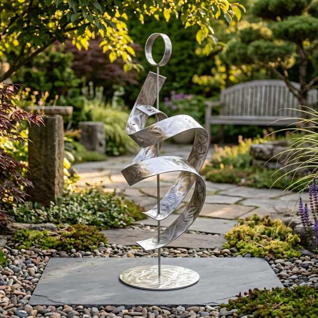 Modern Sculpture Handcrafted Luxur Metala Rt, Indoor Or Outdoor - image 1