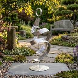 Modern Sculpture Handcrafted Luxur Metala Rt, Indoor Or Outdoor - thumbnail 1