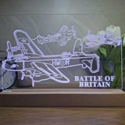 Battle Of Britain Aircraft Led Night Light, Dad Gift, Gifts For Him, Plane Lights, Bedroom Light - thumbnail 2