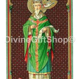 St Pope Gregory Icon Print - Patron Saint Of Students, Teachers First Benedictine Order - thumbnail 2